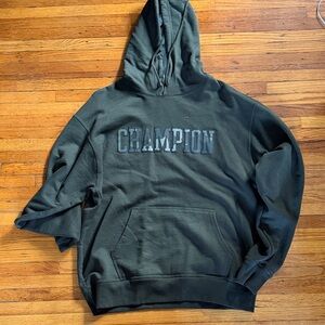 Champion Men's Dark Green Hoodie